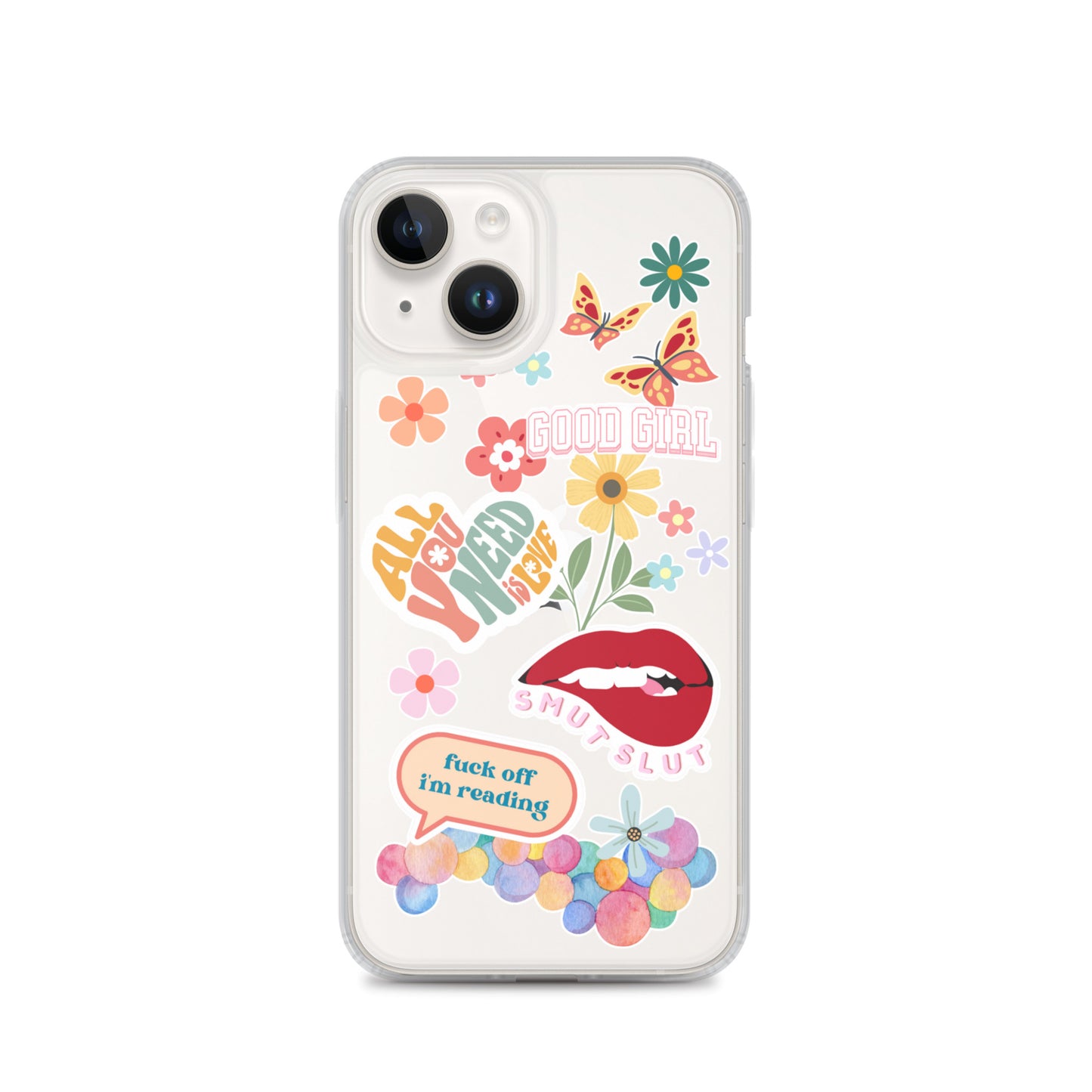 good girl clear phone case