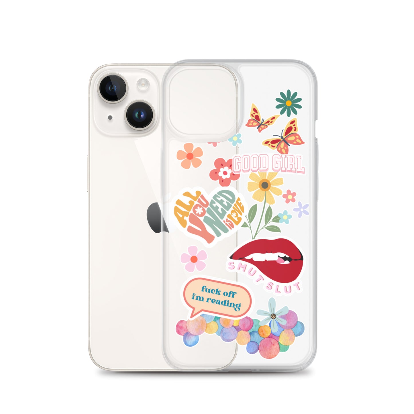 good girl clear phone case