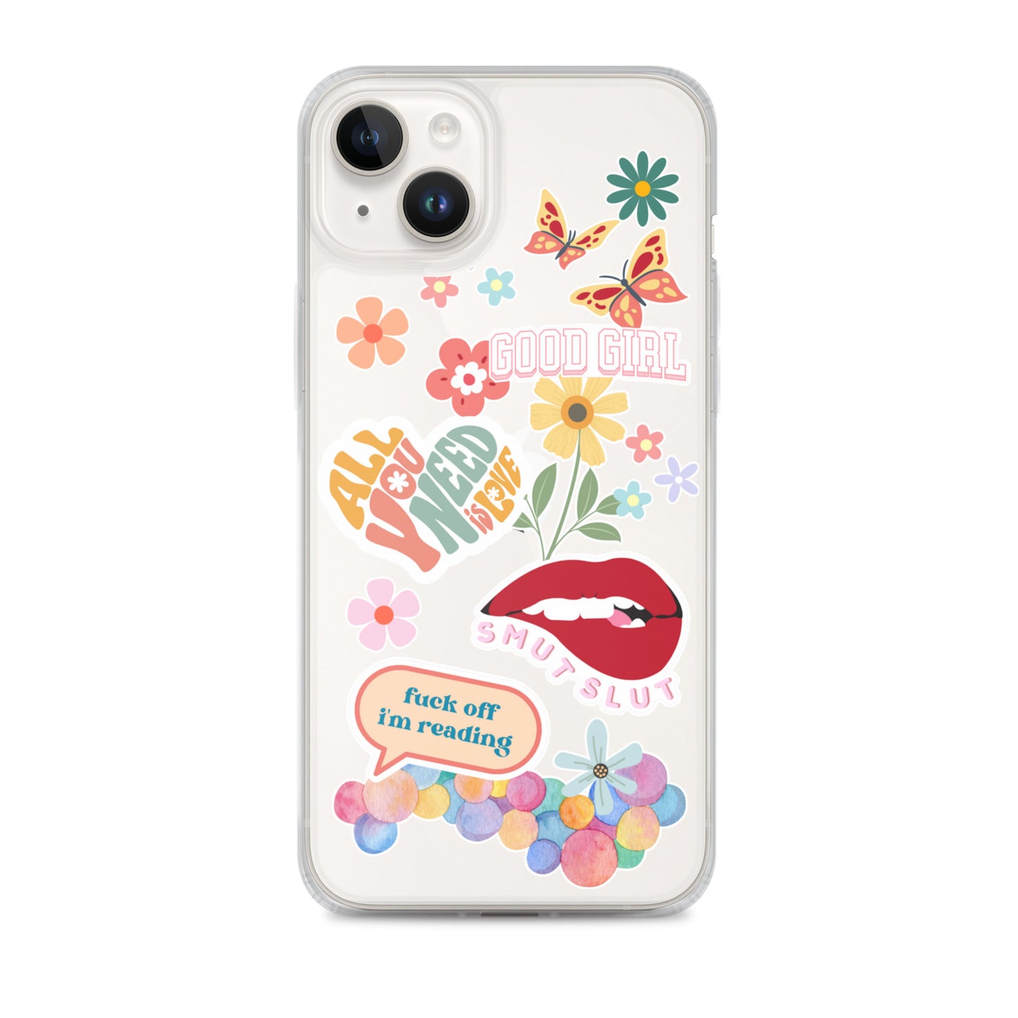 good girl clear phone case