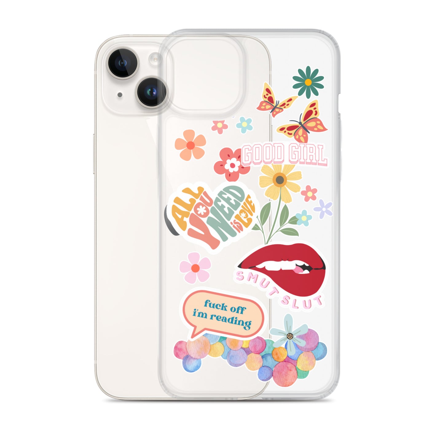 good girl clear phone case