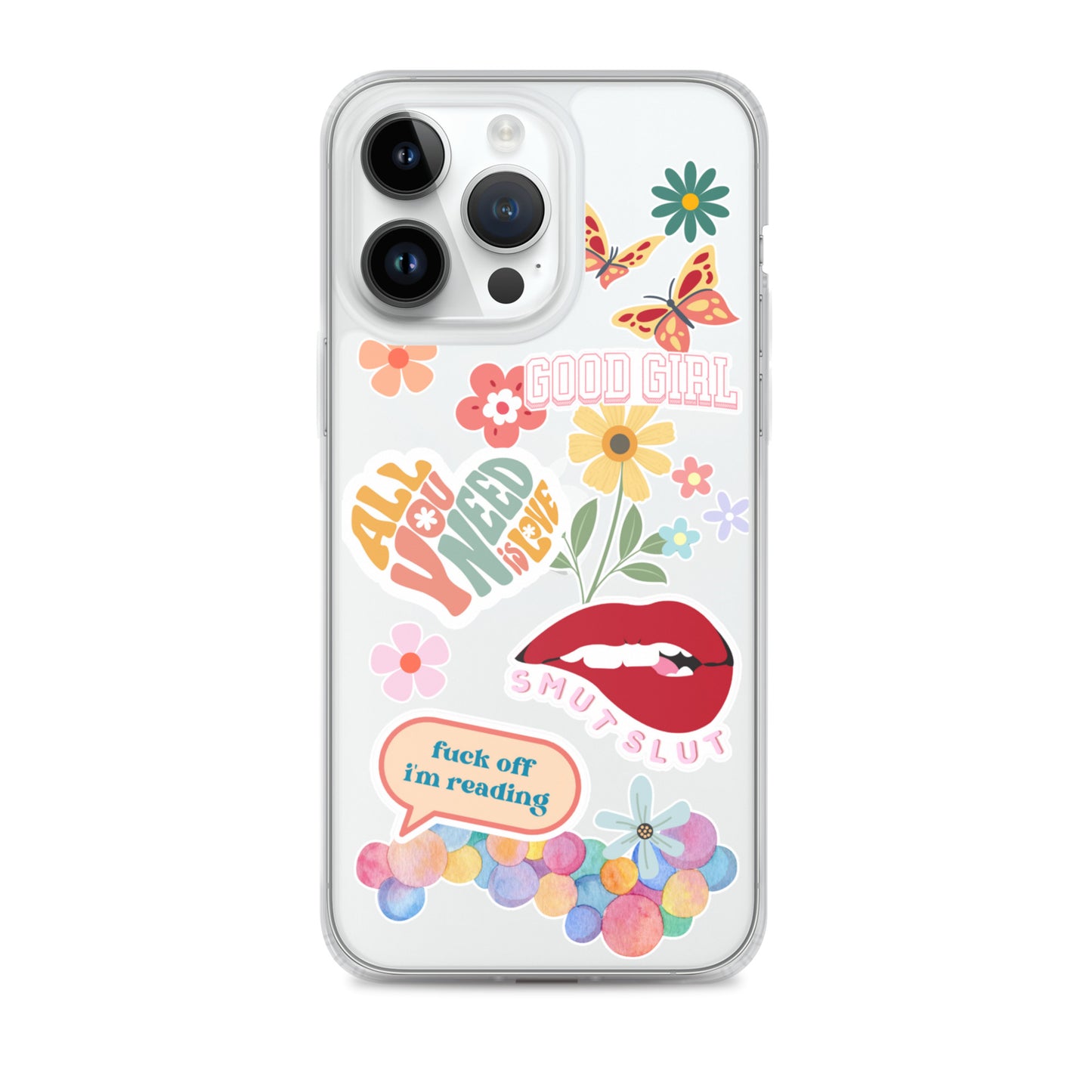 good girl clear phone case