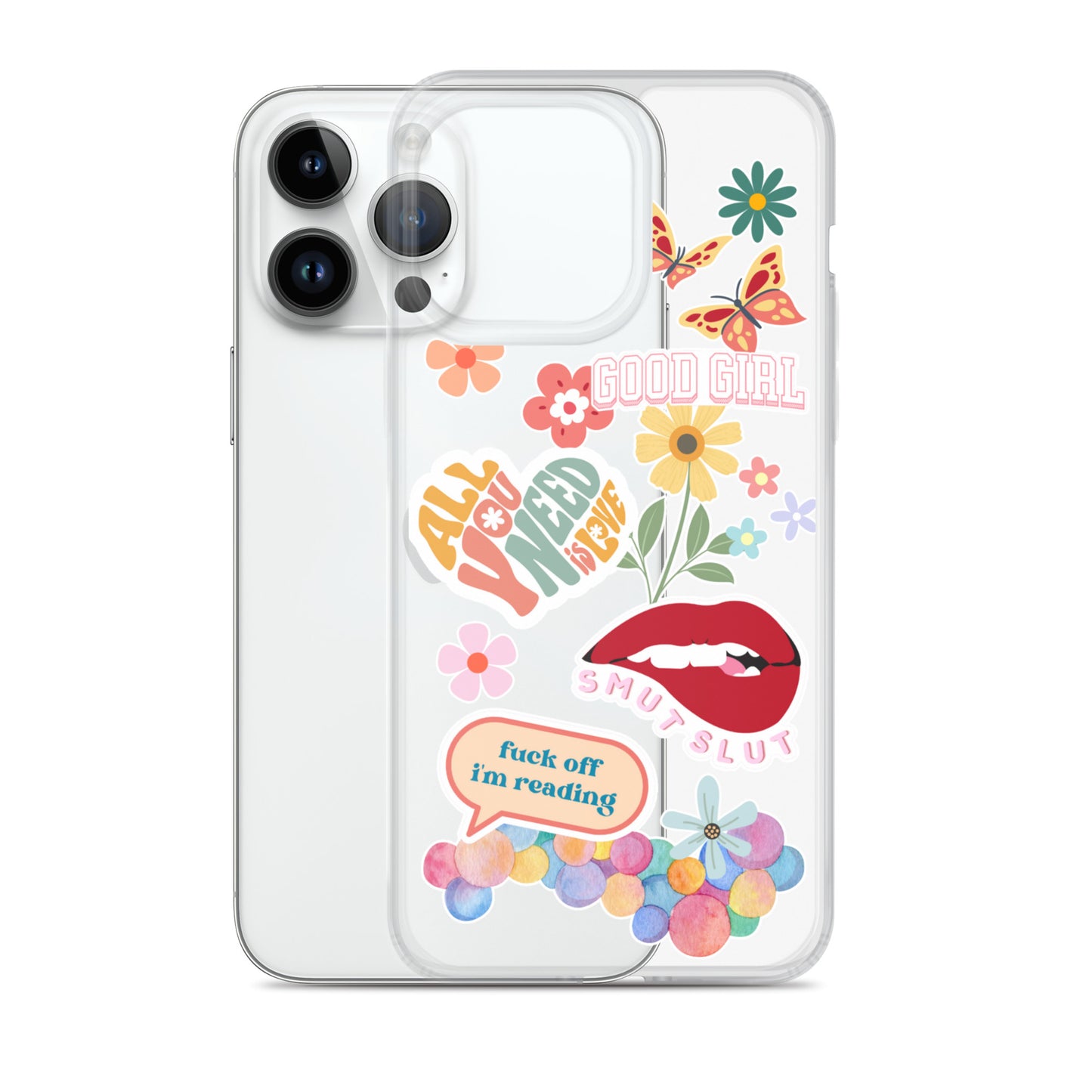 good girl clear phone case