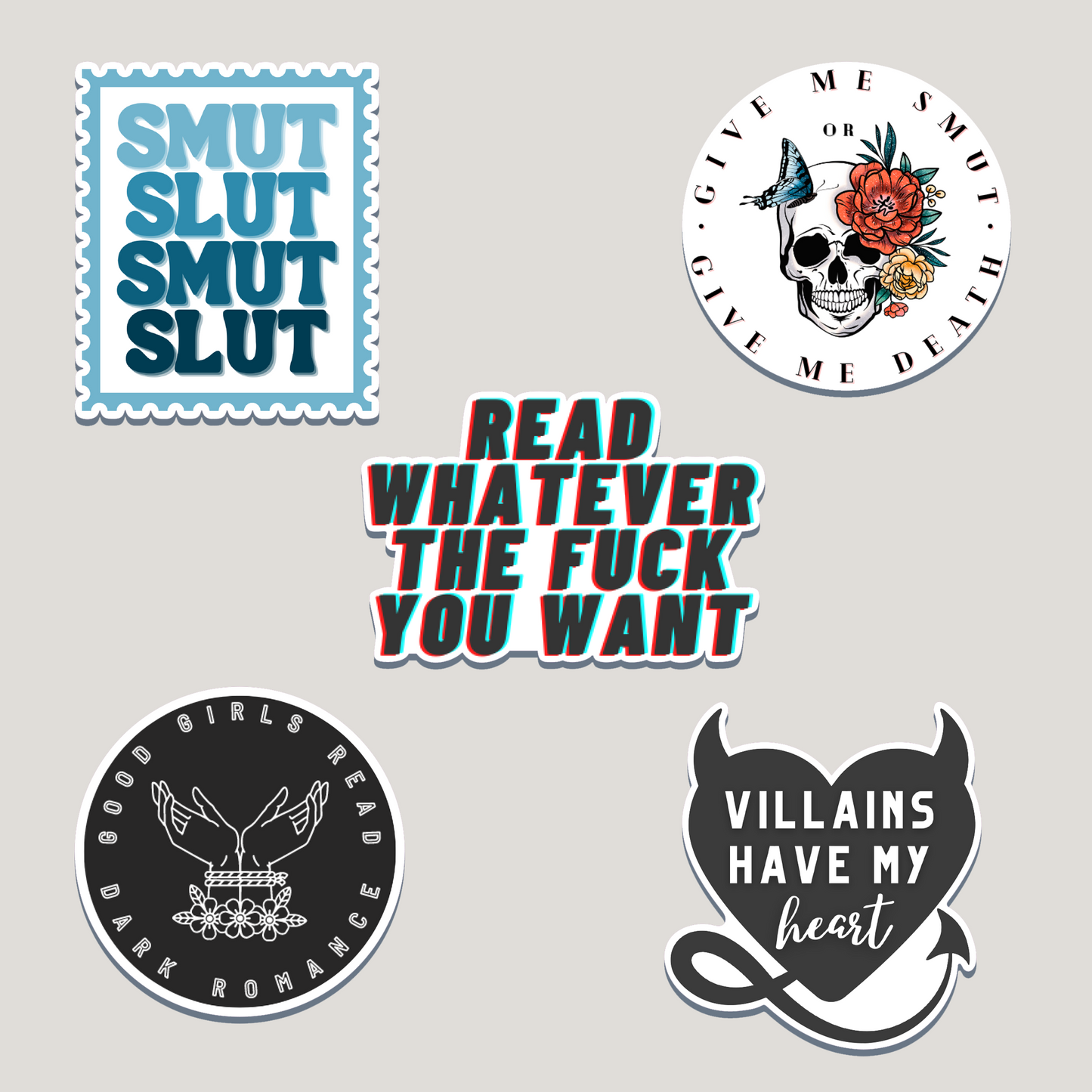 dark romance sticker bundle