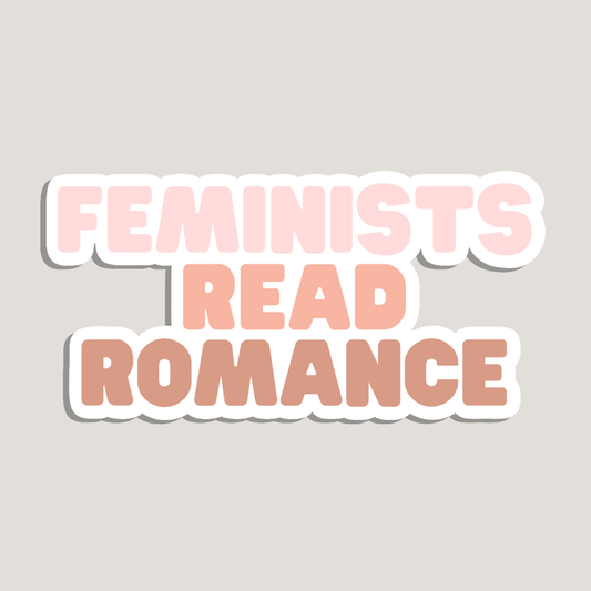 feminists read romance sticker