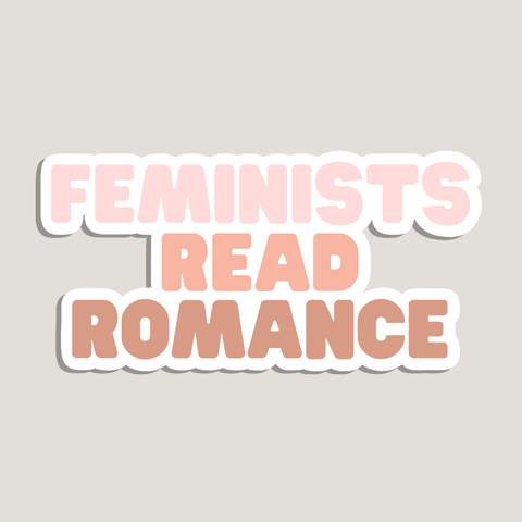 feminists read romance sticker