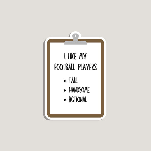 tall, handsome and fictional sticker
