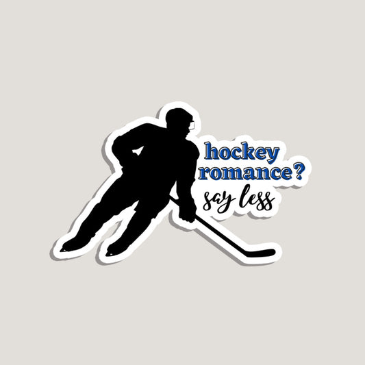 hockey romance? say less sticker