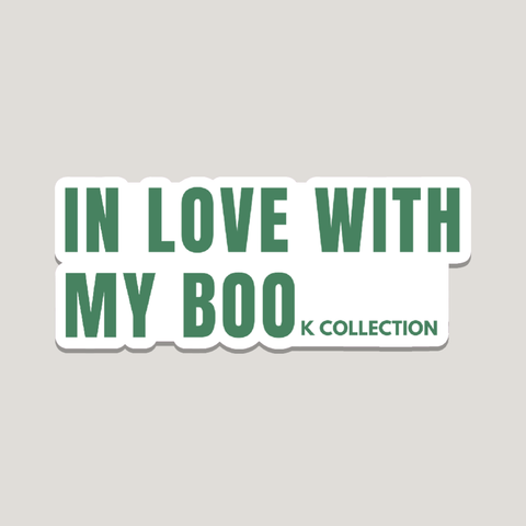 in love with my book collection sticker