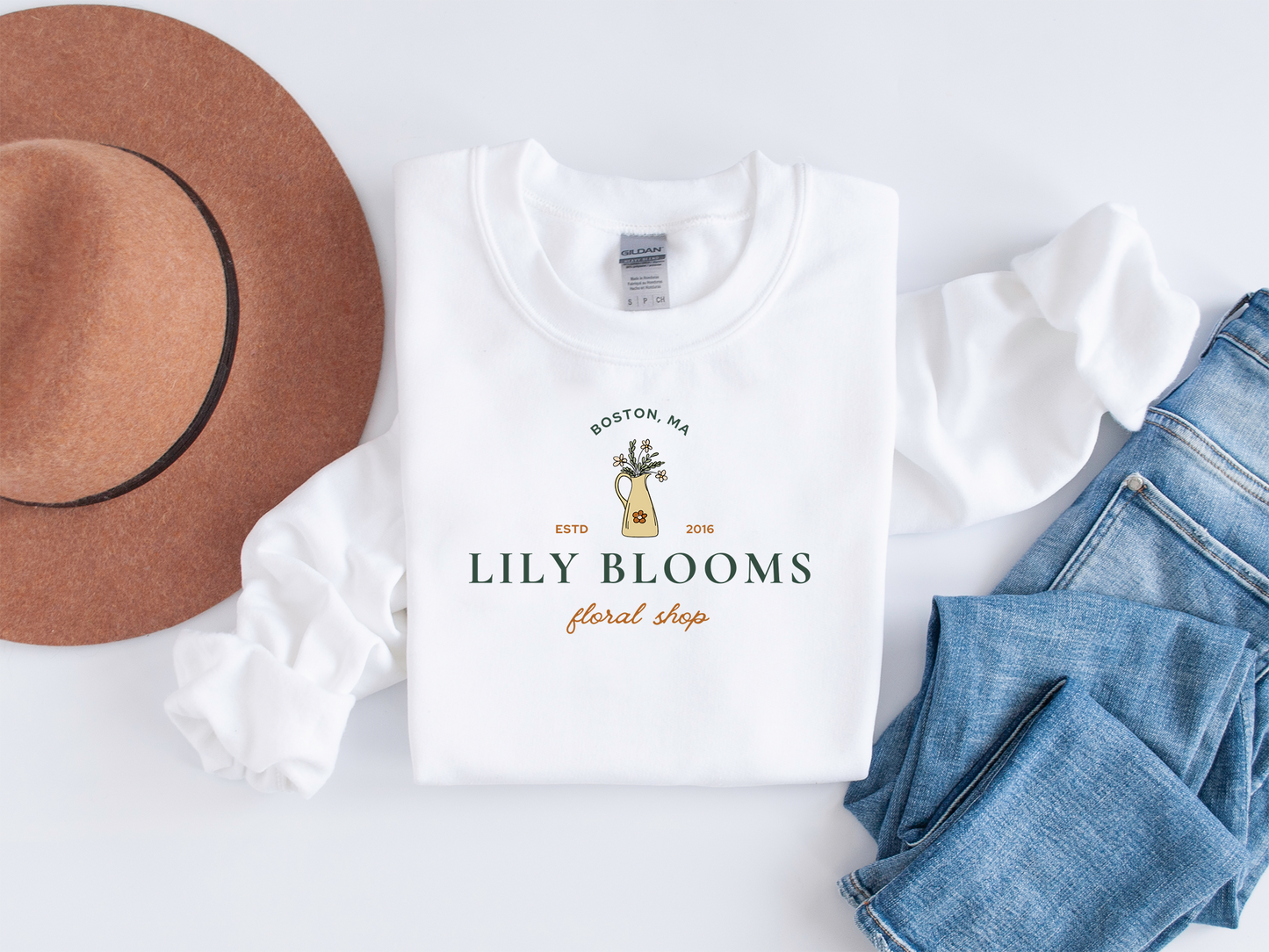 lily blooms sweatshirt