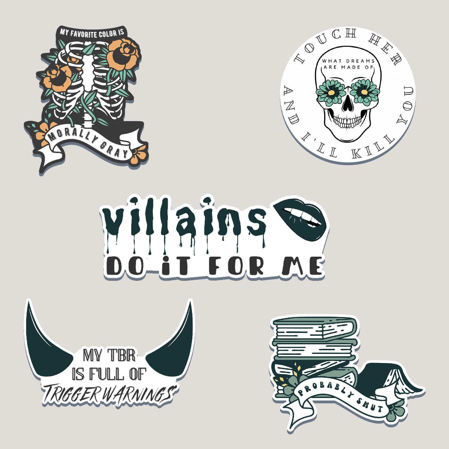 morally gray sticker bundle