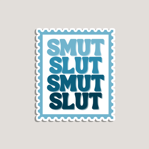 smut slut stamp sticker