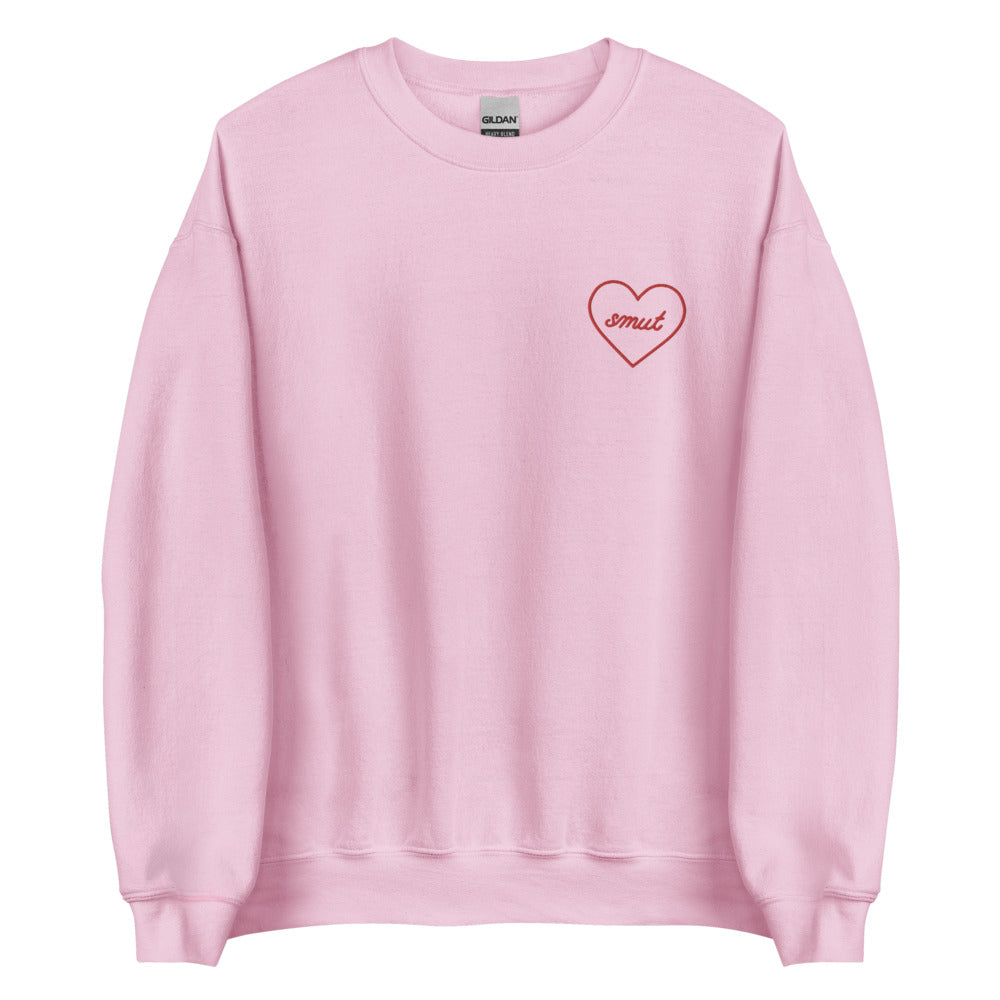 smut heart embroidered sweatshirt