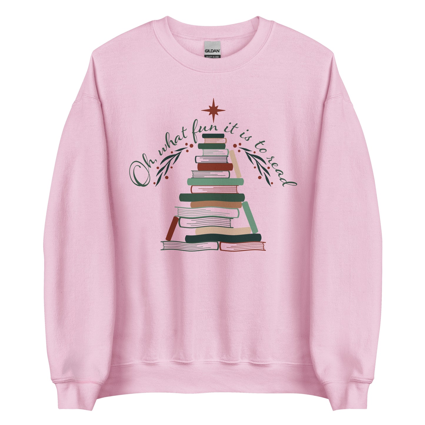 oh what fun it is to read (book tree) sweatshirt