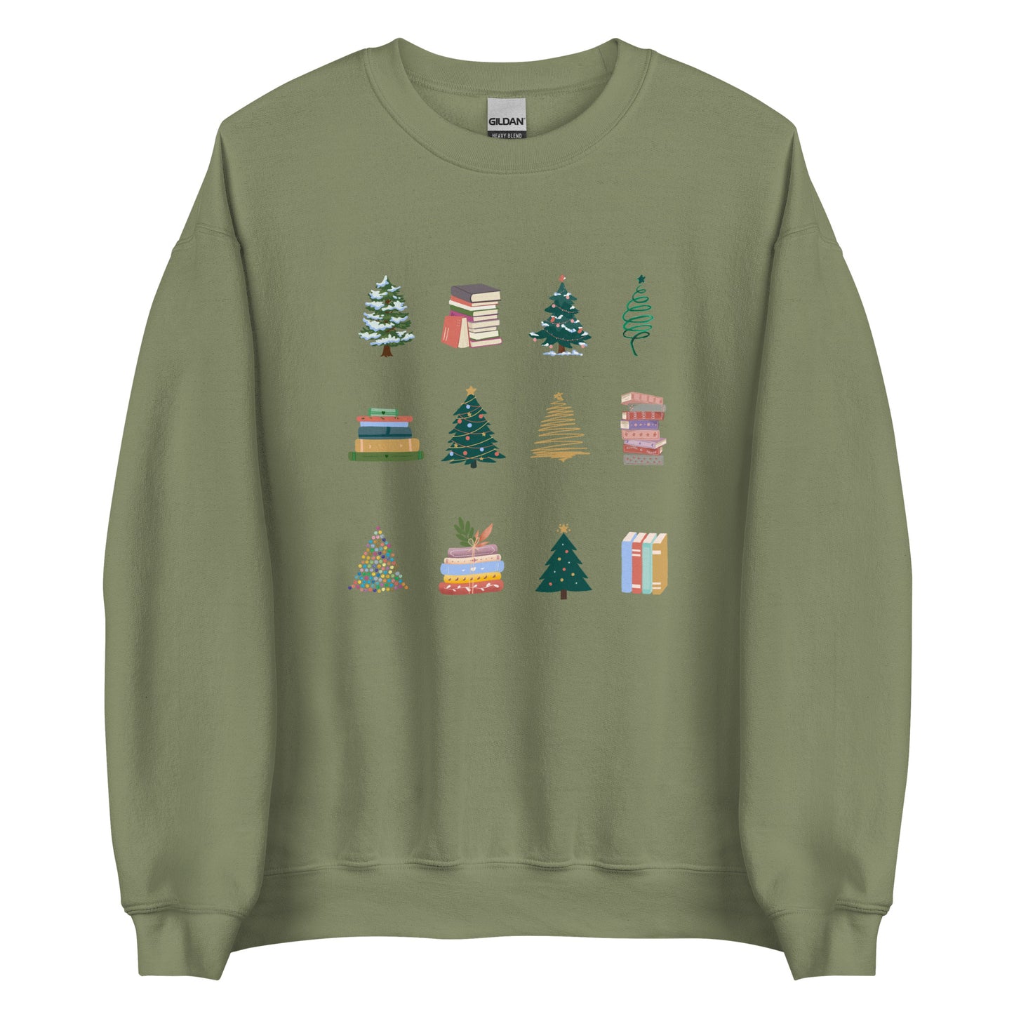 trees & books sweatshirt