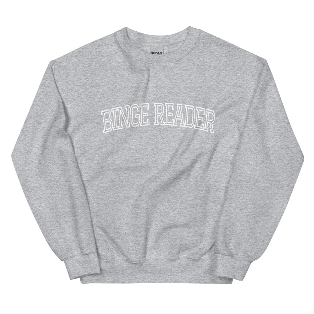 binge reader sweatshirt