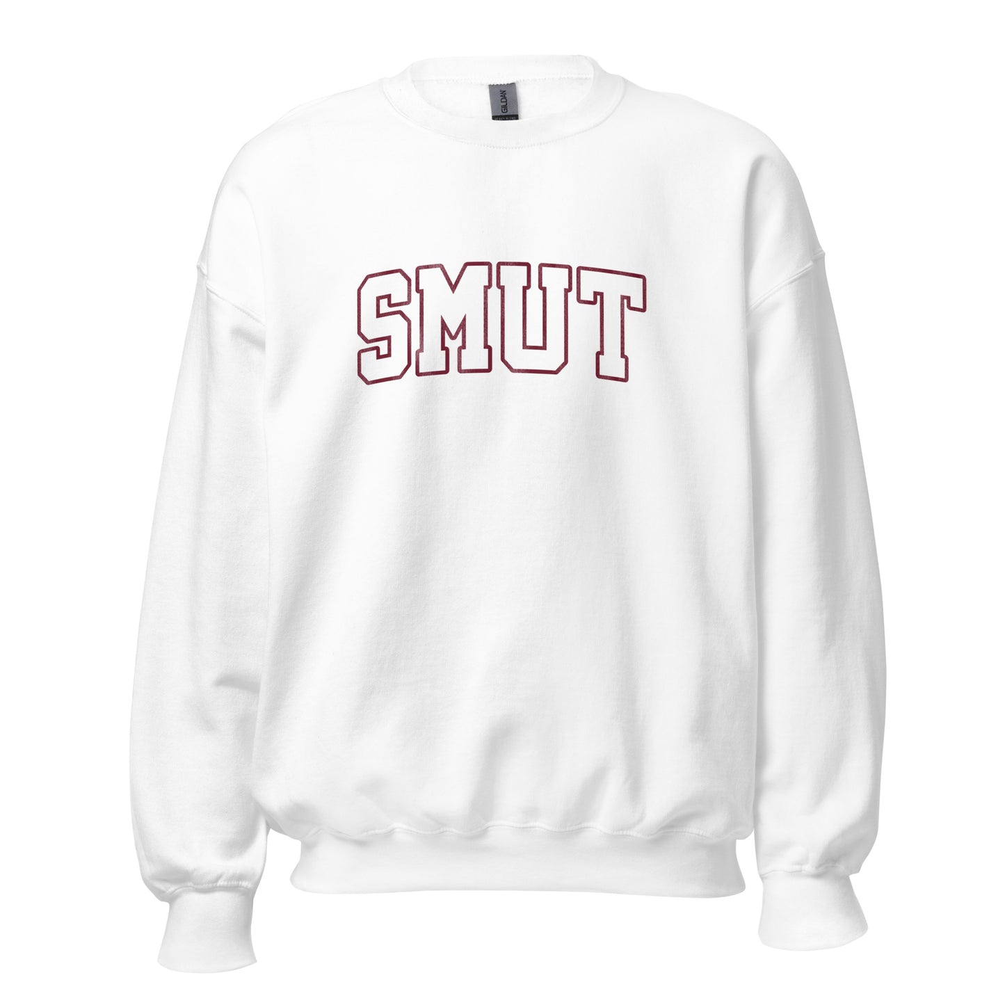 smut varsity sweatshirt (white)