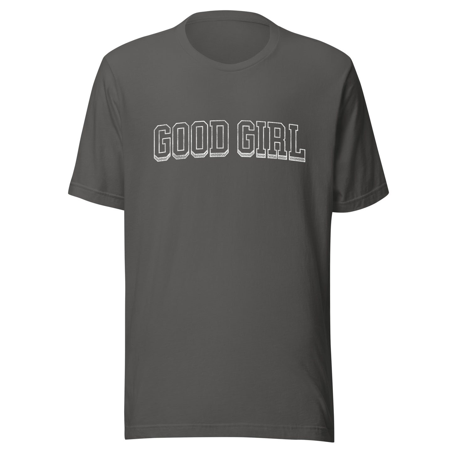 good girl varsity t-shirt (white)