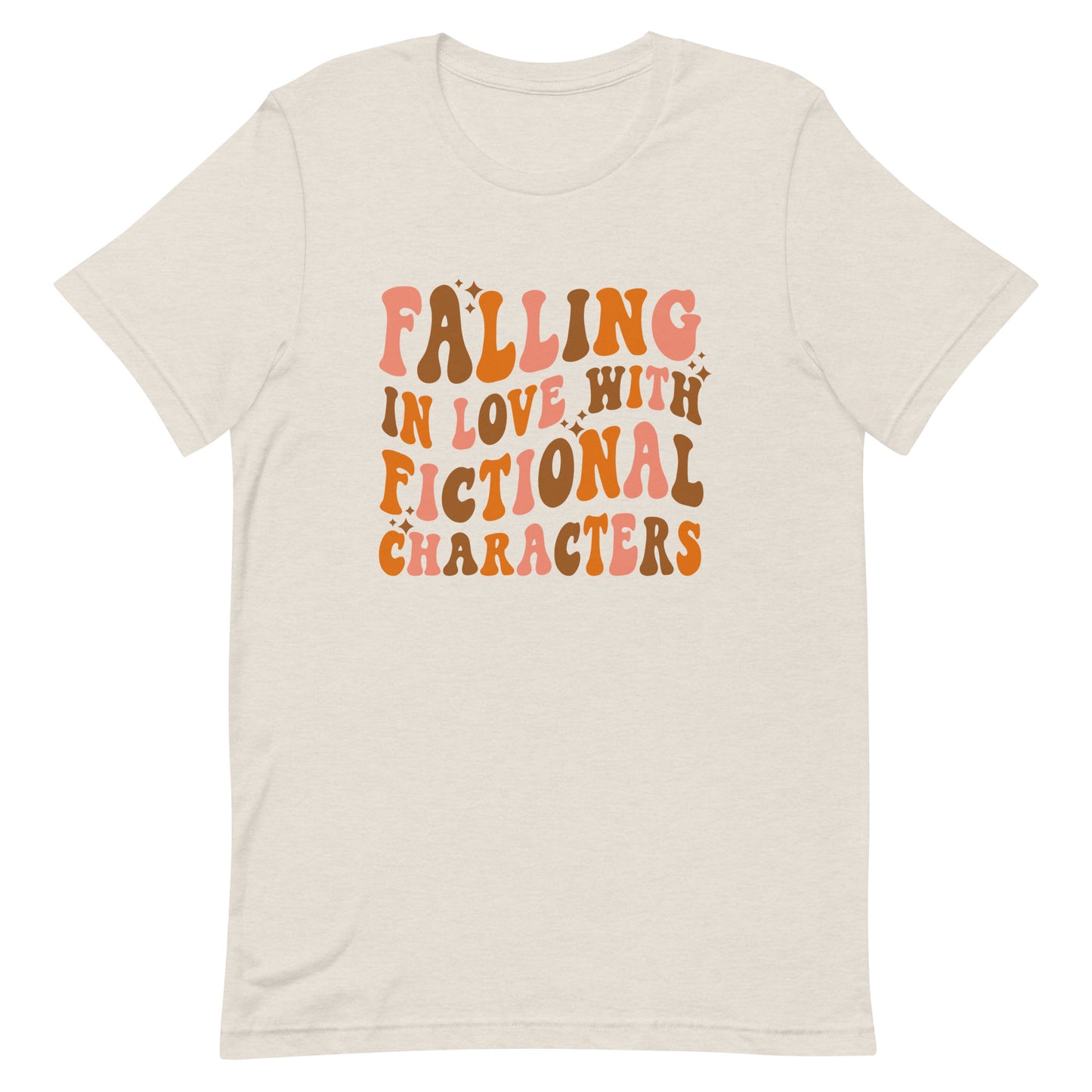 falling in love with fictional characters t-shirt