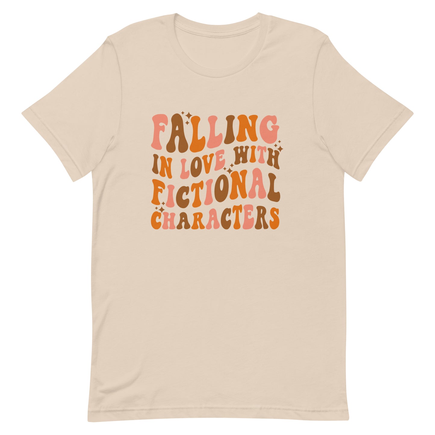 falling in love with fictional characters t-shirt