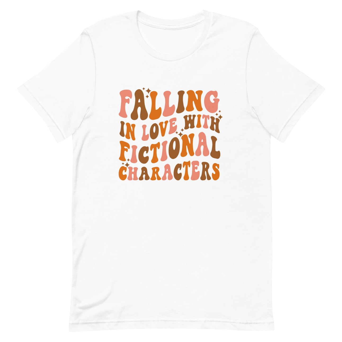 falling in love with fictional characters t-shirt