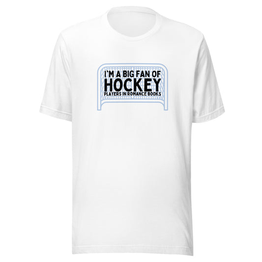 i'm a big fan of hockey players in romance books t-shirt