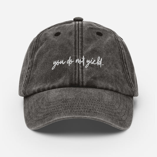 you do not yield vintage hat