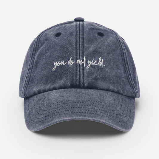 you do not yield vintage hat