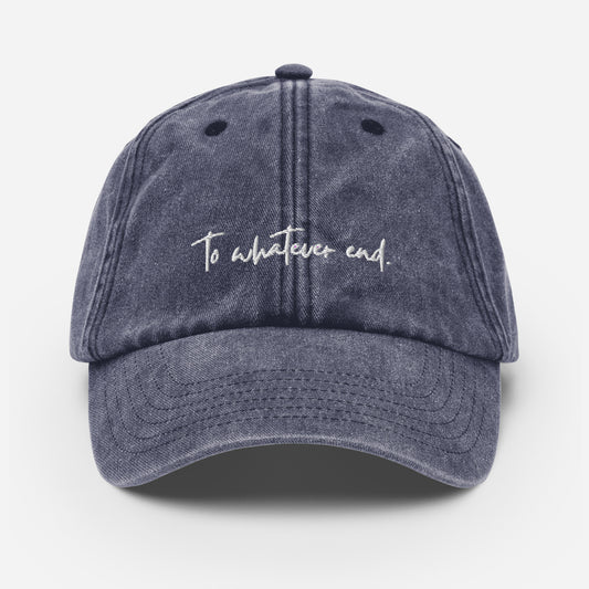 to whatever end vintage hat