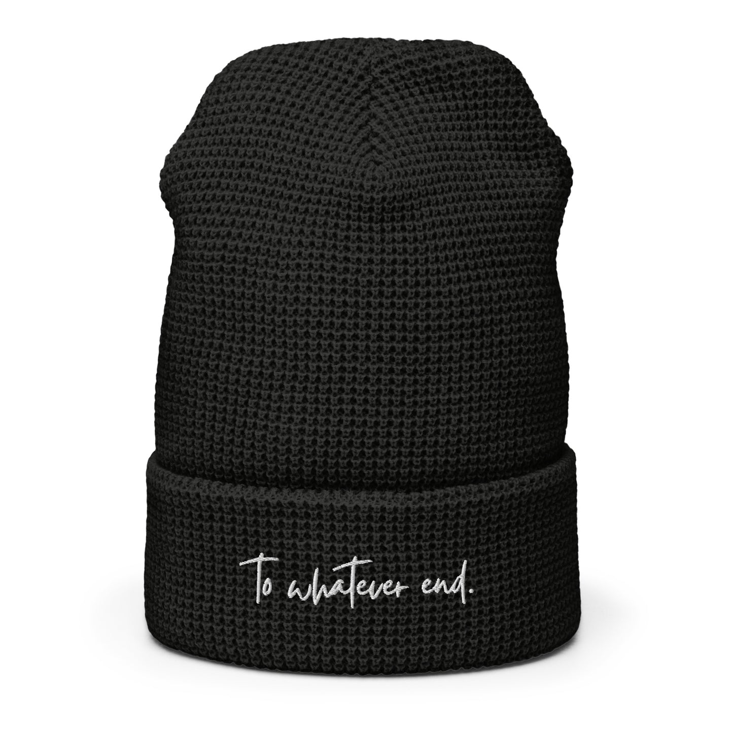 to whatever end waffle beanie